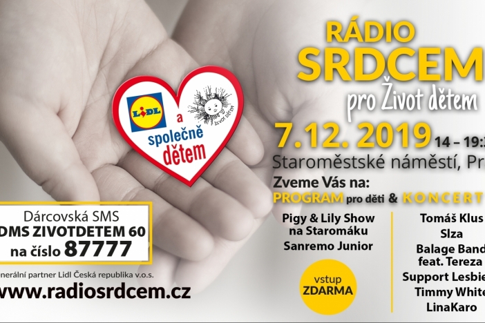 Obrázek aktuality Zimní Srdíčkový den a koncert Rádio srdcem pro Život dětem