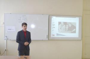 Krajské kolo SOČ 2016, 25. 4. 2016, Uherský Brod, prezentace práce (foto: pořadatel)