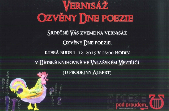 Obrázek aktuality Vernisáž Ozvěny Dne poezie