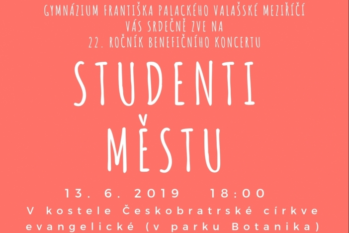 Obrázek článku Benefiční koncert „Studenti městu“ 2019
