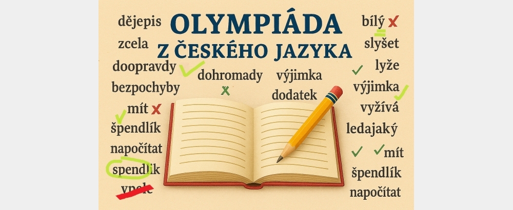 Obrázek článku Okresn&iacute; kolo Olympi&aacute;dy z česk&eacute;ho jazyka 2025/2026 kategorie I