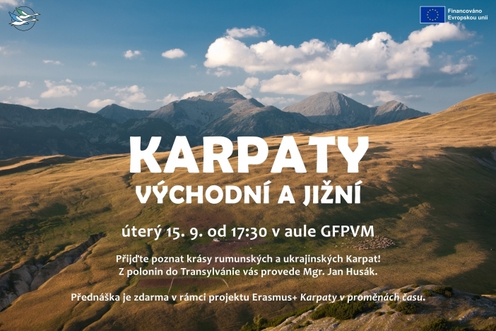 Obrázek aktuality Pozv&aacute;nka na předn&aacute;&scaron;ku Karpaty v&yacute;chodn&iacute; a jižn&iacute;