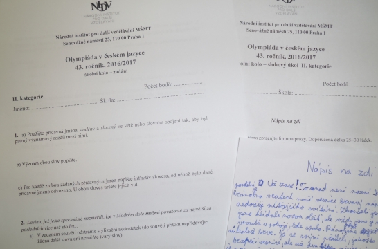 Obrázek aktuality Olympiáda z českého jazyka zná své vítěze