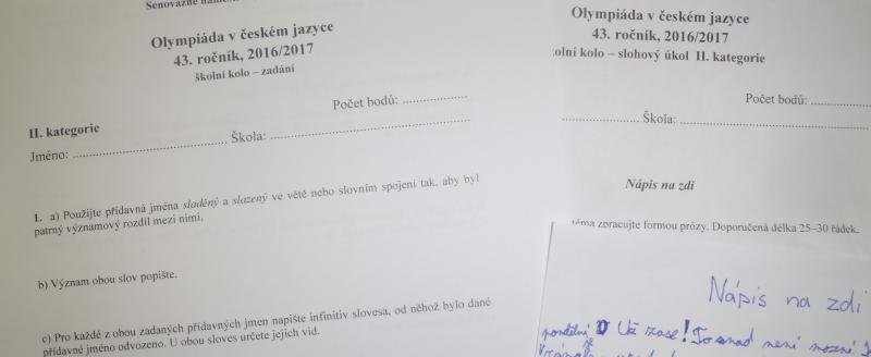Obrázek článku Olympiáda z českého jazyka zná své vítěze