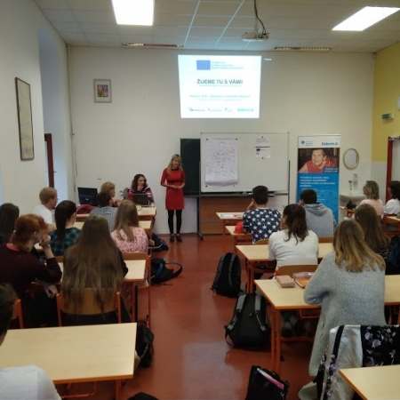 Beseda o mentálním postižení s pracovnicemi Diakonie