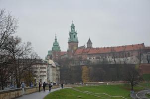 Osvětim a Krakov 2015: pohled na Wawel