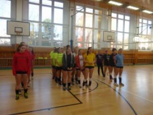 Okresní kolo ve volejbale dívek SŠ do 17 let 2015, zahájení turnaje