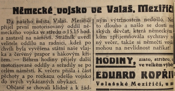 Noviny z pod Radhoště, SOkA Vsetín (foto: Alžběta Zetková)