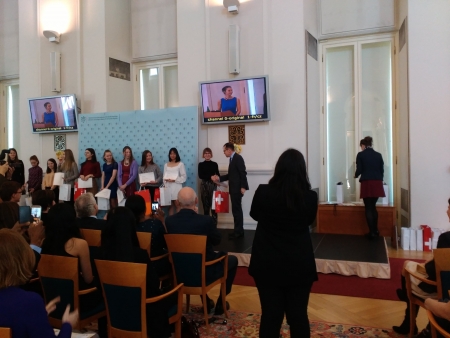 Slavnostní vyhlášení vítězů soutěže Frankofonie 2019, Černínský palác, Prha, 20. 3. 2019 (foto Veronika Koléšková) (14)