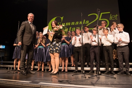 Finále jubilejního XXV. ročníku hodnocené přehlídky gymnaziálních pěveckých sborů Gymnasia Cantant, závěrečný koncert, Brno, 25.–27. dubna 2019 (foto organizátoři soutěže) (15)