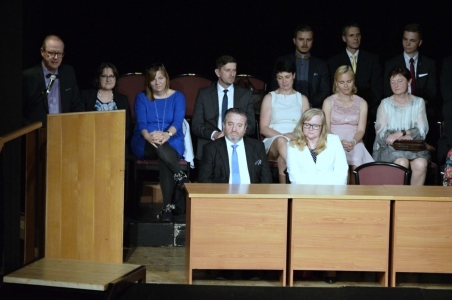 Slavnostní zakončení maturitních zkoušek, sál KZ Valašské Meziříčí, 31. 5. 2019 (foto Monika Hlosková) (41)