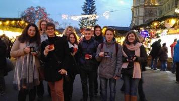 Předvánoční Vídeň 21. 12. 2015, společné foto na vánočních trzích