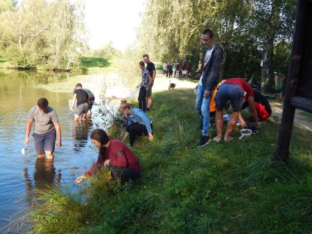 Terénní zoologická exkurze Ekosystém rybníka, rybík u Valašského ekocentra Valašské Meziříčí, 5. 9. 2019 (foto Pavel Groh) (8)