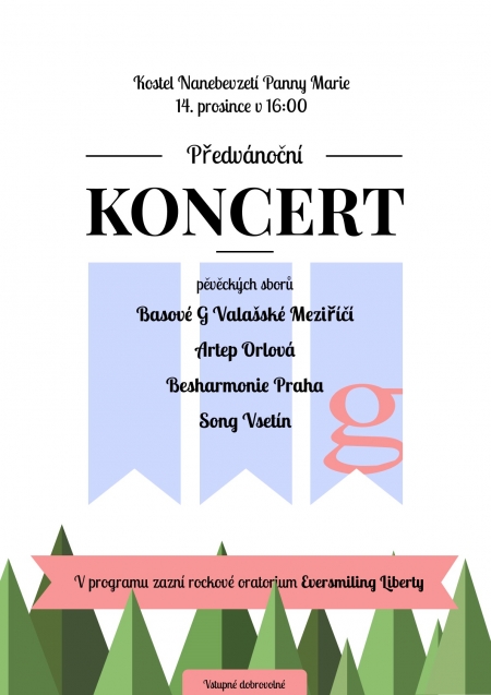 Předvánoční koncert Valašské Meziříčí 14. 12. 2019