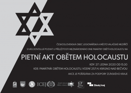 Plakát Pietní akt obětem holocaustu