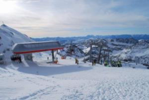 Lyžařský kurz v rakouských Alpách 2016, skiareál Mölltaler Gletscher (foto: Hynek Bartošek)