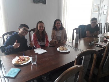 Okresní kolo konverzační soutěž v NJ 14. 2. 2020 (foto Jana Kopřivová)
