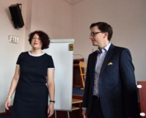 Přednáška doktora Martina Nedbala v aule školy, 25. 5. 2016 (foto: Roman Klíma)