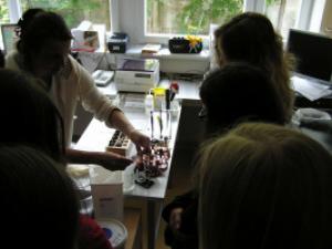 Exkurze na hematologicko-transfúzním oddělení vsetínské nemocnice, křížová zkouška, 26. 5. 2016 (foto: Monika Hlosková)