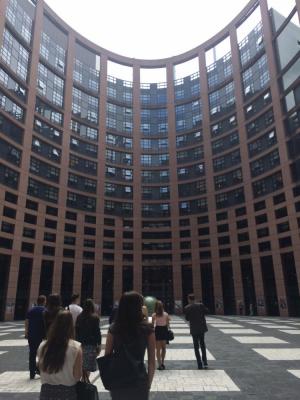 Návštěva Evropského parlamentu ve Štrasburku, uvnitř Evropského parlamentu, 7. až 10. 6. 2016 (foto Denisa Syptáková)1