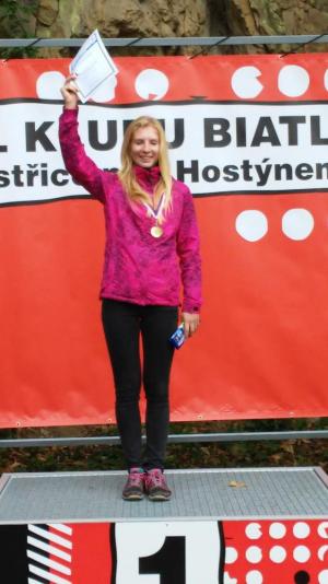 vítězka kategorie V. dívky Monika Kučerová