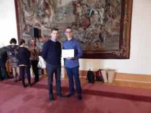 Dny Frankofonie 2015, Slavnostní recepce s předáním cen výhercům, Černínský palác, Praha, 20. 3. 2015 (foto: pořadatel)