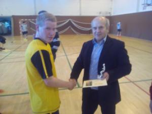 Turnaj o pohár ředitele Gymnázia Uherské Hradiště, slavnostní vyhlášení výsledků, 18. 1. 2017 (foto: Vojtěch Blabla) 
