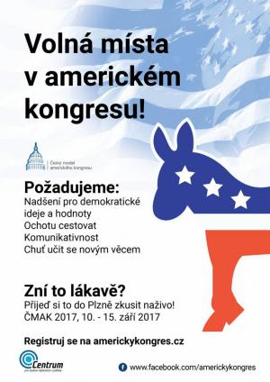 Český model amerického kongresu 2017 - plakát 1