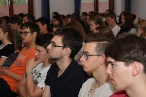 Přednášky odborníků z Masarykovy univerzity v Brně, aula GFPVM, 25. 5. 2017 (foto: Ctirad Hofr)