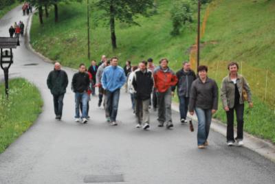 50. let spolupráce (setkání na Soláni) - procházka bez deštníků