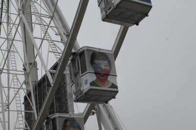 Za krásami Francie a Anglie, Paříž - Roue de Paris žije fotbalem, červen 2016 (foto Mojmír Zetek)