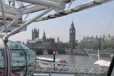 Za krásami Francie a Anglie, Londýn - The London Eye, Big Ben a Houses of Parliament, červen 2016 (foto Mojmír Zetek)
