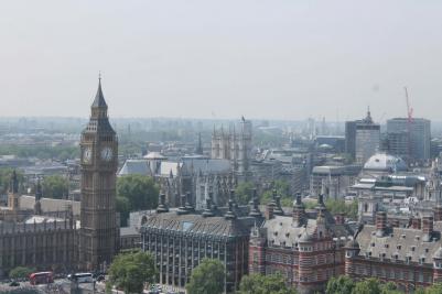 Za krásami Francie a Anglie, Londýn - The London Eye, Big Ben, červen 2016 (foto Mojmír Zetek)