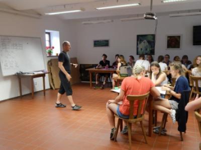 Genetický workshop 2017, rodný domek J. G. Mendela v Hynčicích, 28. a 29. 6. 2017 (foto: Pavel Daniš a Markéta Heřmanová)