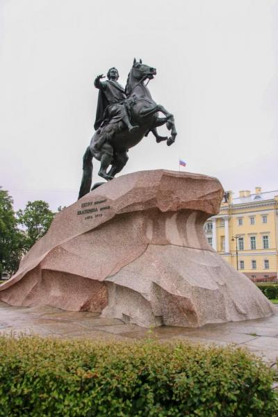 Památník Petra I. (Měděný jezdec) v Petrohradě, foto František Jaskula