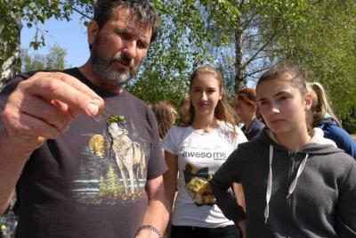 Terénní zoologická exkurze Ekosystém rybníka, rybník u Valašského ekocentra, Valašské Meziříčí, 8. 9. 2017 (foto Jitka Dvorská) (2)