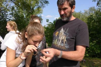 Terénní zoologická exkurze Ekosystém rybníka, rybník u Valašského ekocentra, Valašské Meziříčí, 8. 9. 2017 (foto Jitka Dvorská) (3)