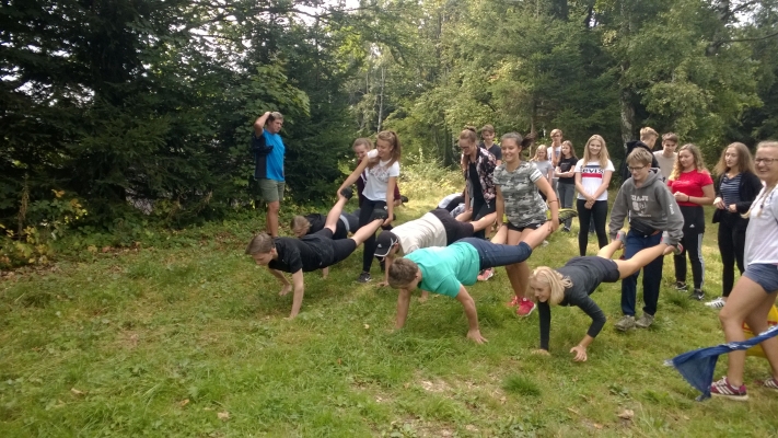 Adaptační kurz třídy 1. B, Horský hotel Čarták, Soláň, 5–6. 9. 2018, foto Markéta Heřmanová či alespoň její mobilní telefon (3)