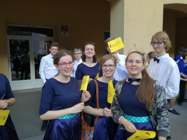 Finále jubilejního XXV. ročníku hodnocené přehlídky gymnaziálních pěveckých sborů Gymnasia Cantant, Brno, 25.–27. dubna 2019 (foto organizátoři soutěže) (8)