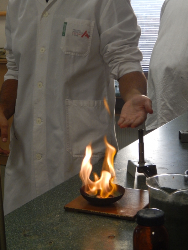 Den otevřených dveří listopad 2015, laboratoř chemie - A hoří cukr?